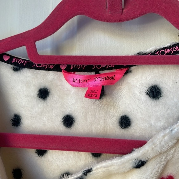 Betsey Johnson Plush Robe XS/S - Picture 3 of 8